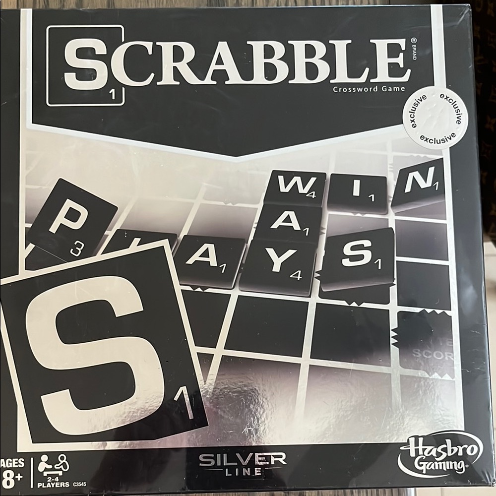 NEW SEALED! Hasbro Scrabble Silver Line Edition Board Game